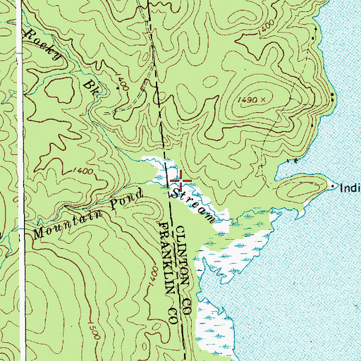 Topographic Map of Rocky Brook, NY