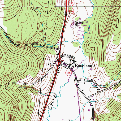 Topographic Map of Roseboom, NY