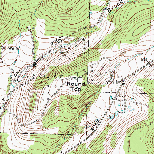 Topographic Map of Round Top, NY