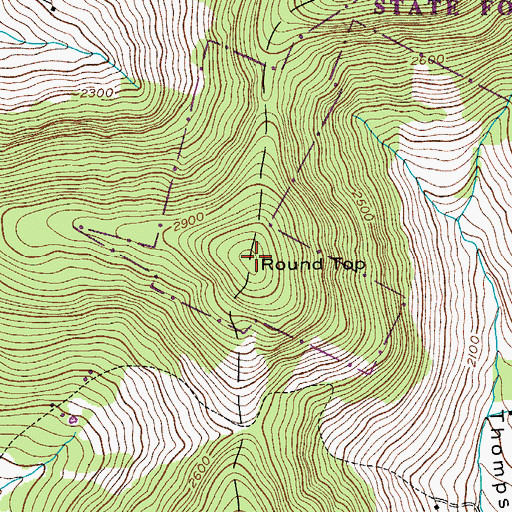 Topographic Map of Round Top, NY