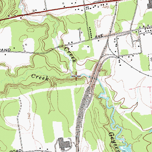 Topographic Map of Rowland Hollow Creek, NY