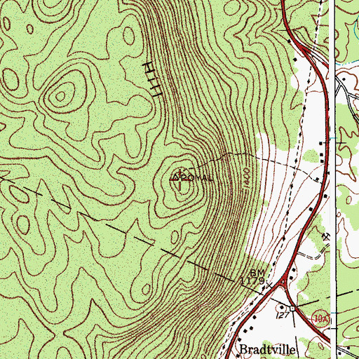 Topographic Map of Royal Hill, NY