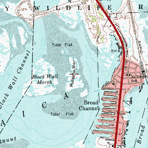 Topographic Map of Rulers Bar, NY