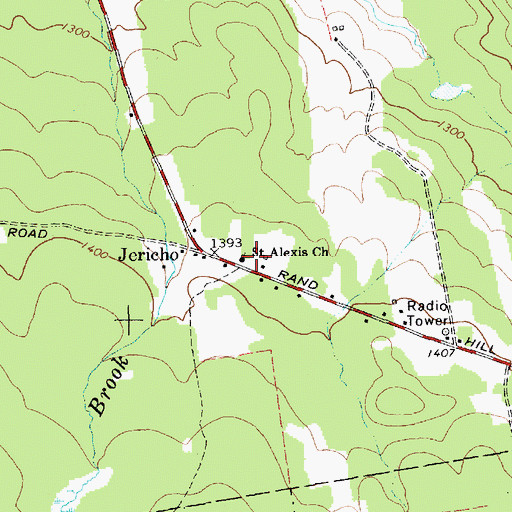 Topographic Map of Saint Alexis Church, NY