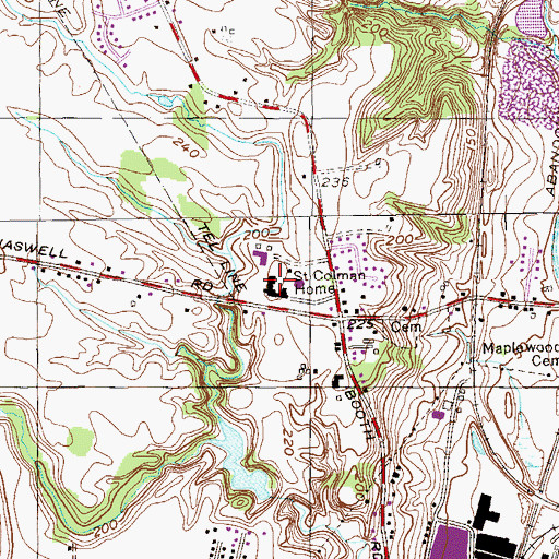 Topographic Map of Saint Colman Home, NY