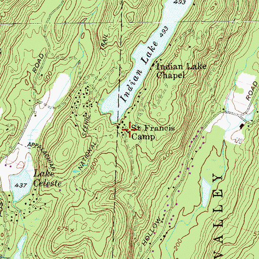 Topographic Map of Saint Francis Camp, NY