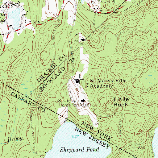 Topographic Map of Saint Joseph Adult Care Home, NY