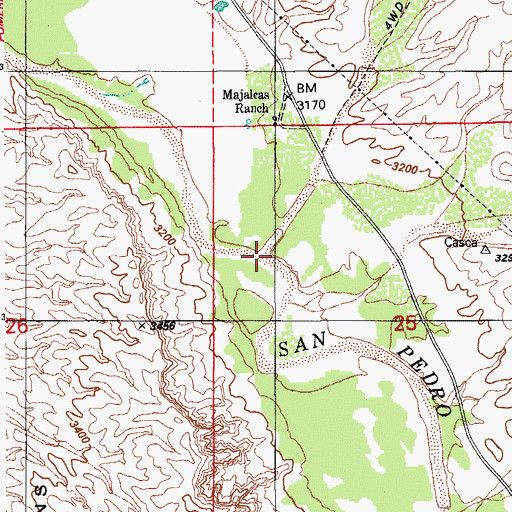 Topographic Map of Pool Wash, AZ