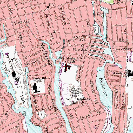 Topographic Map of Reinhard Early Childhood Center, NY