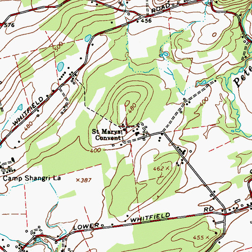 Topographic Map of Saint Marys Convent, NY