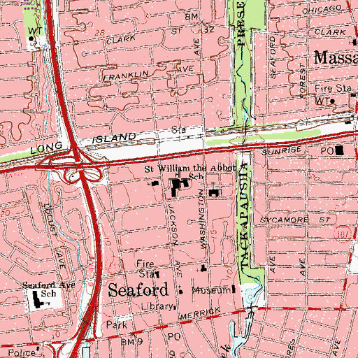 Topographic Map of Saint William the Abbot School, NY