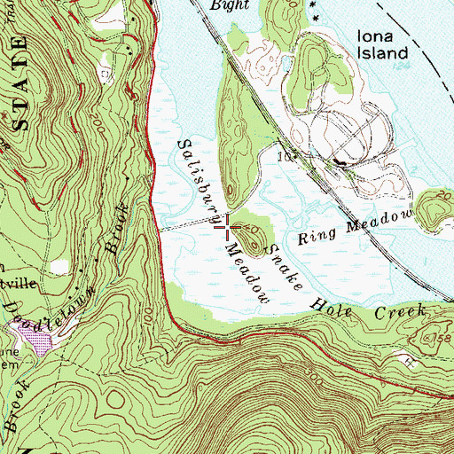 Topographic Map of Salisbury Meadow, NY