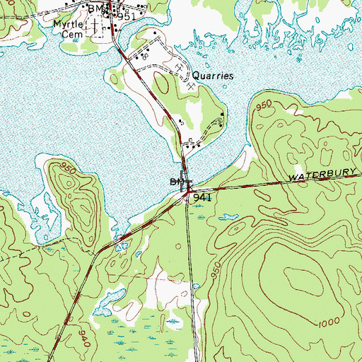 Topographic Map of Salmon River, NY