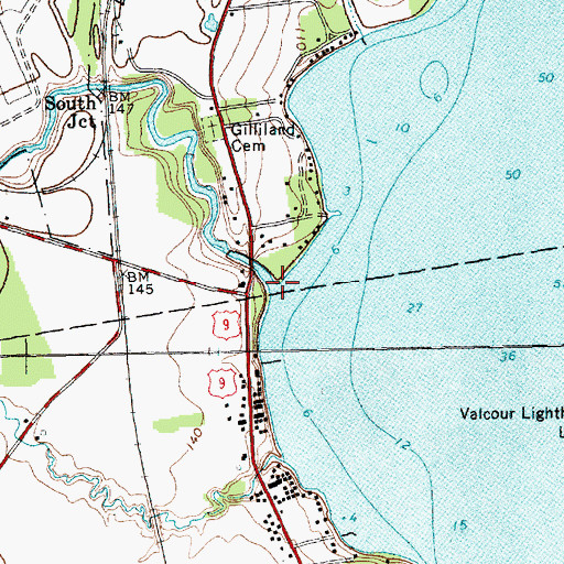 Topographic Map of Salmon River, NY