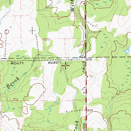 Topographic Map of Sample Brook, NY