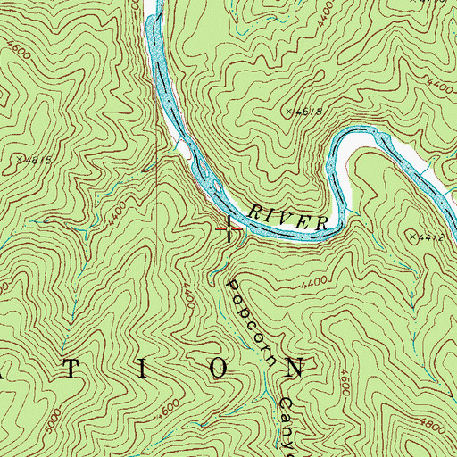 Topographic Map of Popcorn Canyon, AZ