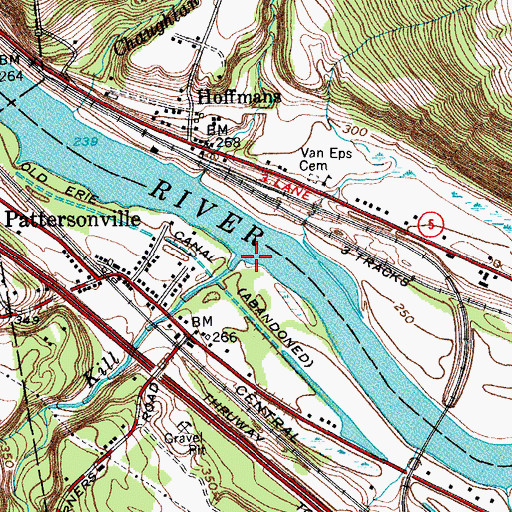 Topographic Map of Sandsea Kill, NY