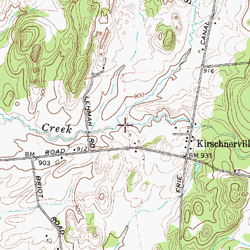 Topographic Map of Sandy Creek, NY