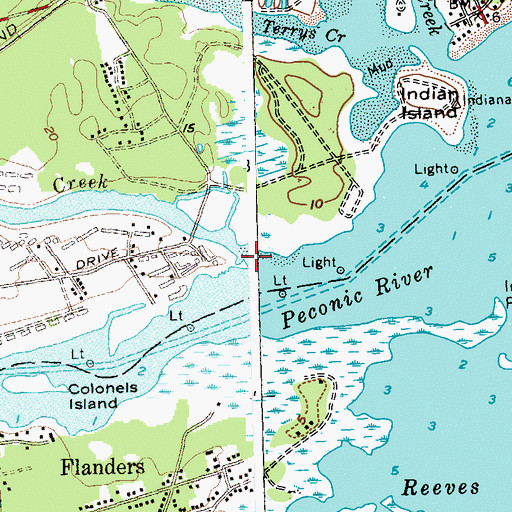 Topographic Map of Sawmill Creek, NY