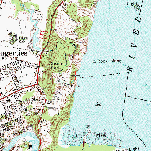 Topographic Map of Sawyer Kill, NY