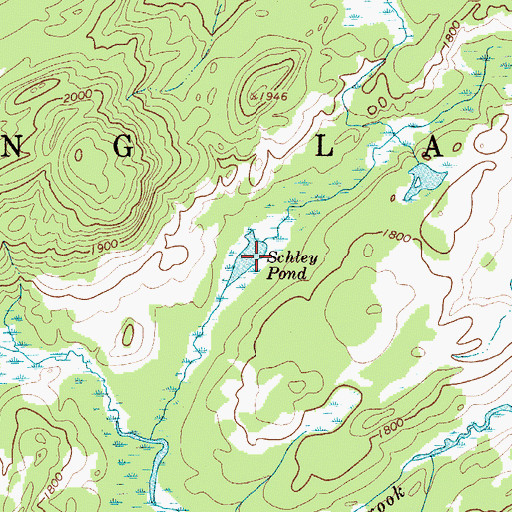 Topographic Map of Schley Pond, NY