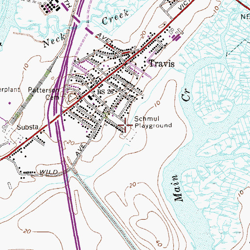 Topographic Map of Schmul Playground, NY