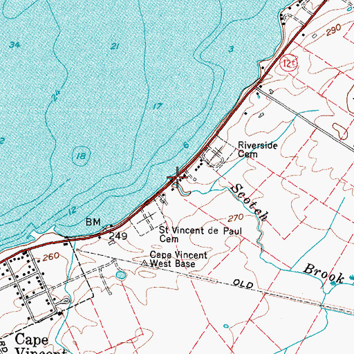 Topographic Map of Scotch Brook, NY