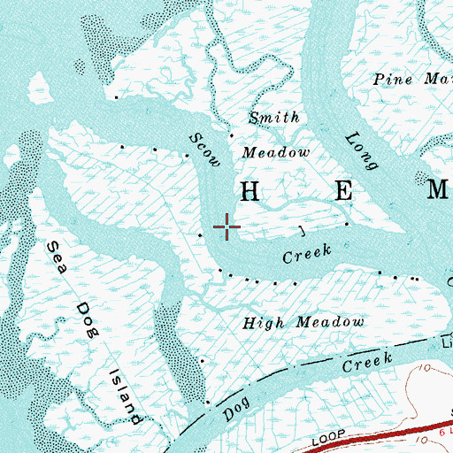 Topographic Map of Scow Creek, NY