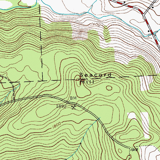 Topographic Map of Seacord Hill, NY