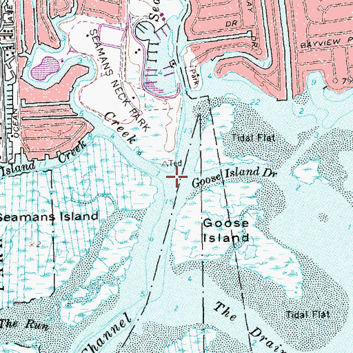 Topographic Map of Seamans Creek, NY