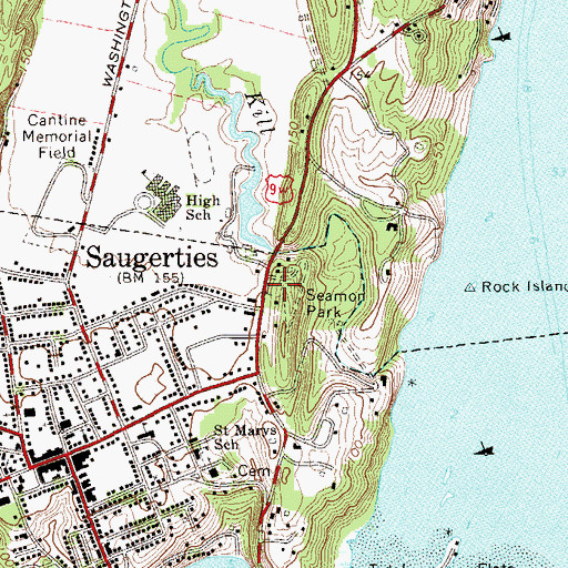 Topographic Map of Seamon Park, NY