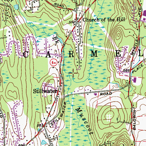 Topographic Map of Secor Brook, NY