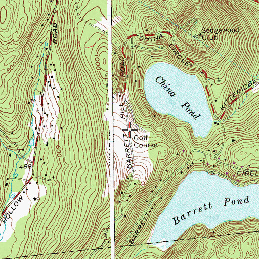 Topographic Map of Sedgewood Club, NY