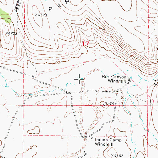 Topographic Map of Poplar Wash, AZ