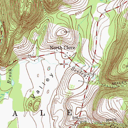 Topographic Map of Seeley Creek, NY