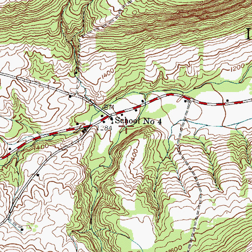 Topographic Map of Segar Gully, NY