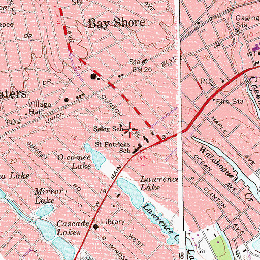 Topographic Map of Seley School, NY