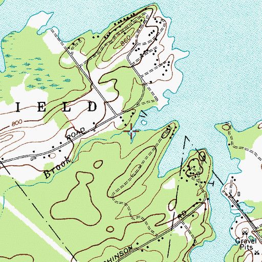 Topographic Map of Shafers Brook, NY