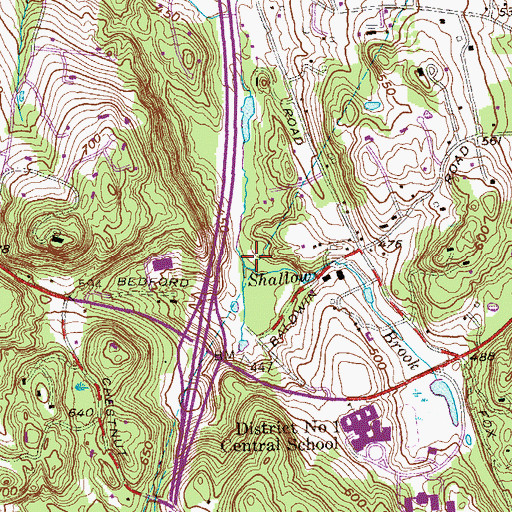 Topographic Map of Shallow Brook, NY