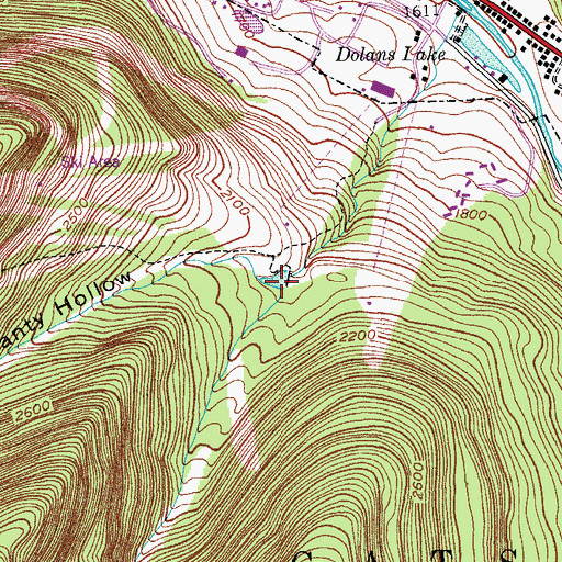 Topographic Map of Shanty Hollow, NY