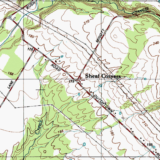 Topographic Map of Sheaf Corners, NY