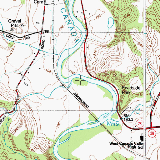 Topographic Map of Shed Brook, NY