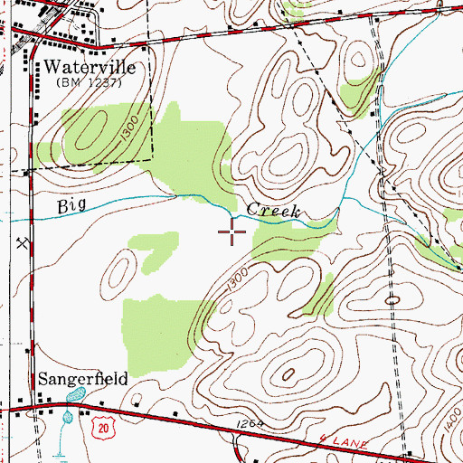 Topographic Map of Sheepskin Hollow, NY