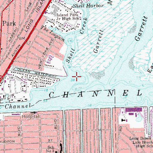 Topographic Map of Shell Creek, NY