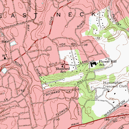 Topographic Map of Shepherd School, NY