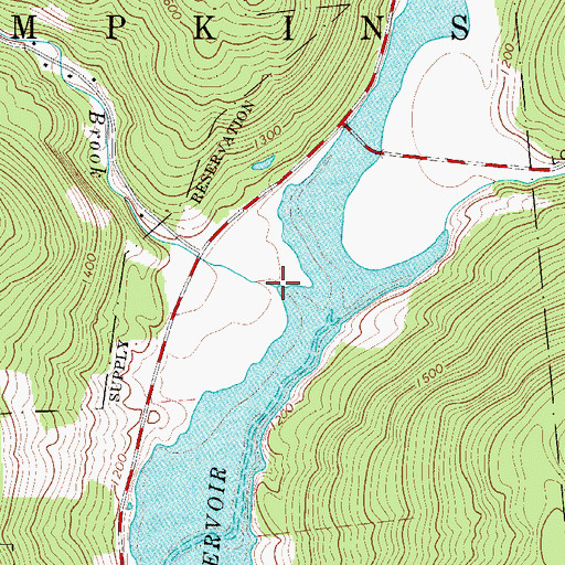 Topographic Map of Sherruck Brook, NY