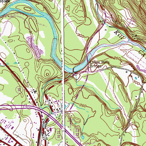 Topographic Map of Shingle Kill, NY
