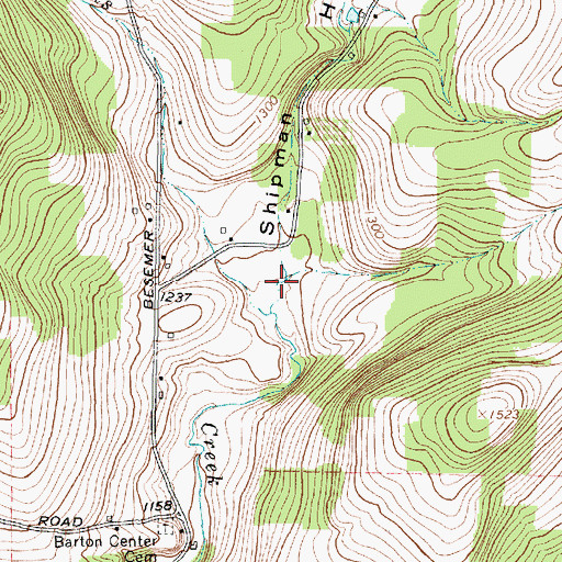 Topographic Map of Shipman Hollow, NY