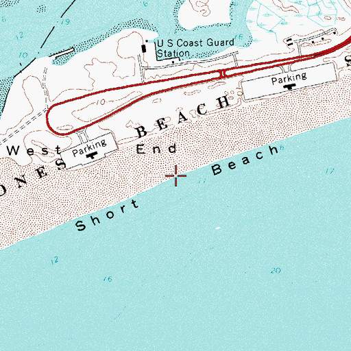 Topographic Map of Short Beach, NY