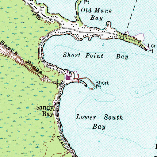Topographic Map of Short Point, NY
